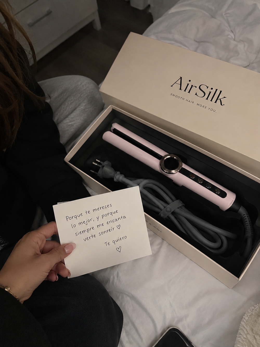 Caja y dedicatoria AirSilk